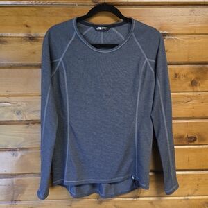 The North Face FlashDry Base Layer Long Sleeve Charcoal Gray Women's Size S